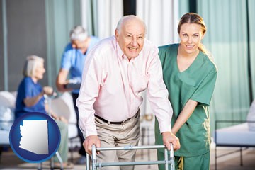 nursing care in a nursing home - with Arizona icon