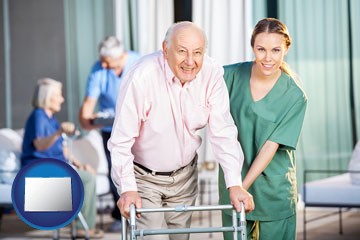nursing care in a nursing home - with Colorado icon