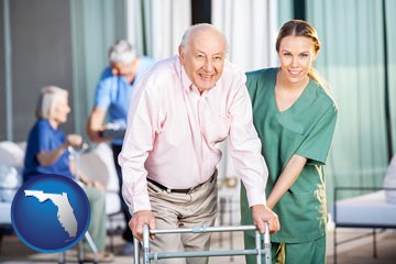 nursing care in a nursing home - with Florida icon