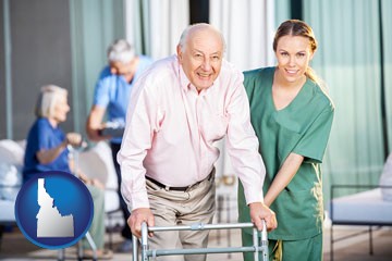 nursing care in a nursing home - with Idaho icon