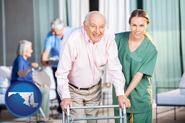 nursing care in a nursing home - with Maryland icon