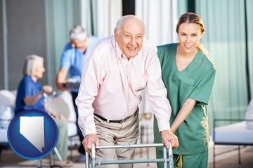 nursing care in a nursing home - with Nevada icon